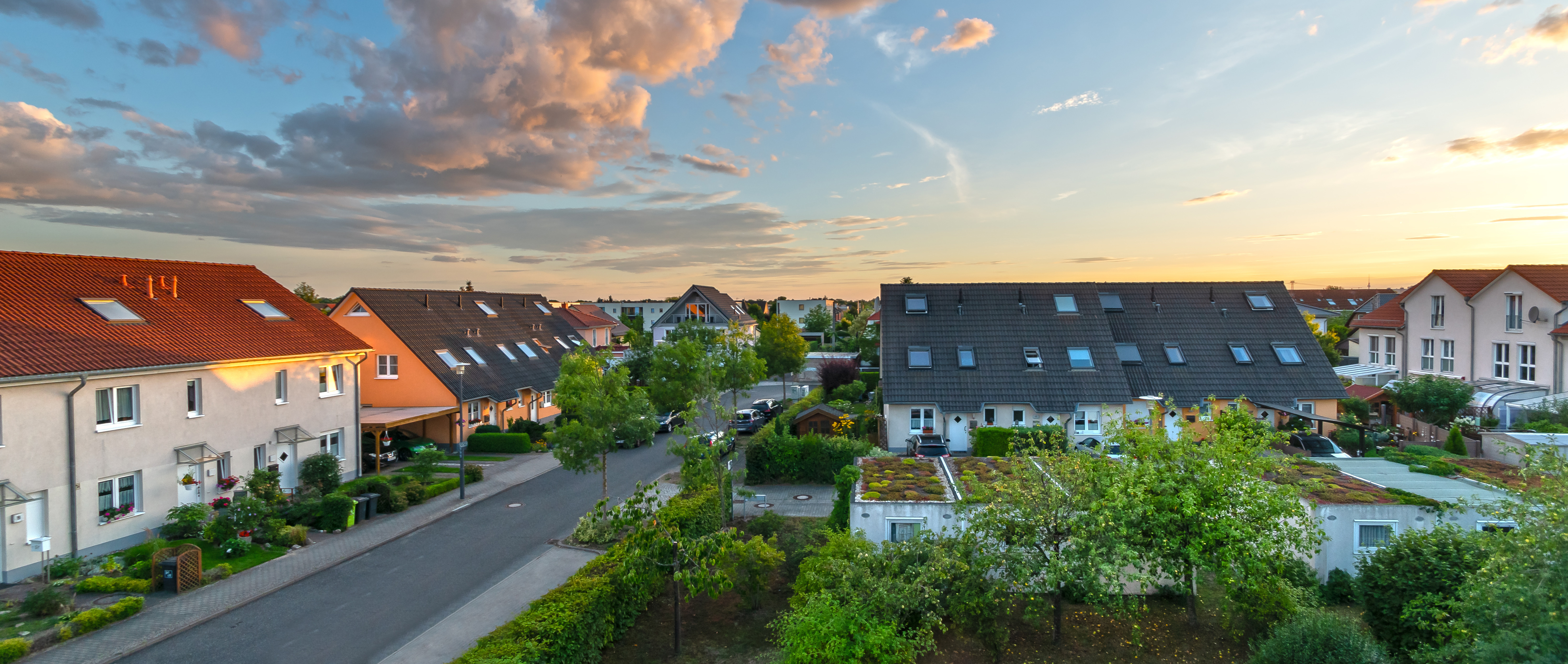 New building housing estate